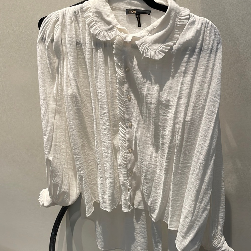 Maje White button up shirt